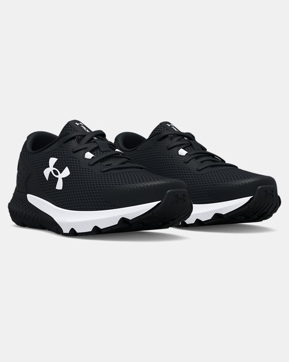 Boys' Pre-School UA Rogue 3 AL Running Shoes, Black, pdpMainDesktop image number 3